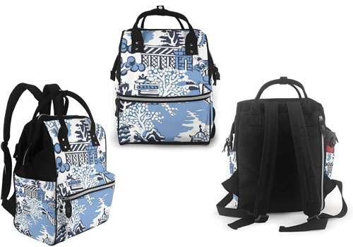 Winter Blue Willow Back Pack Lunch Set – my design42
