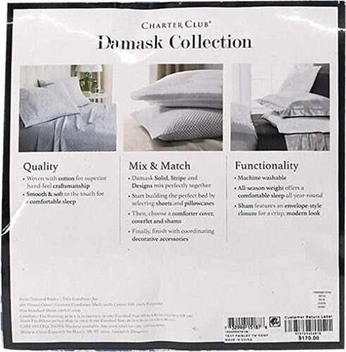 Charter Club Damask Designs Paisley Denim Bedding Collection – my design42