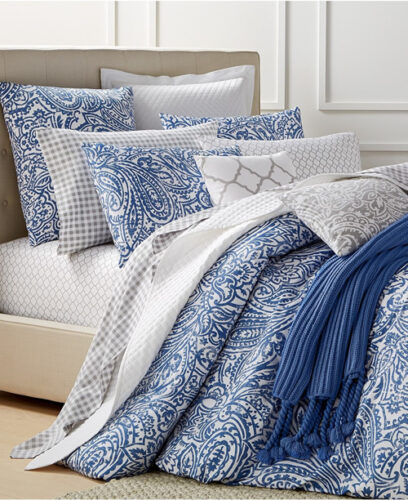 Charter Club Damask Designs Paisley Denim Bedding Collection – my design42