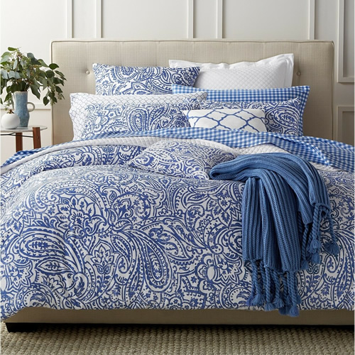 Charter Club Damask Designs Paisley Denim Bedding Collection – my design42