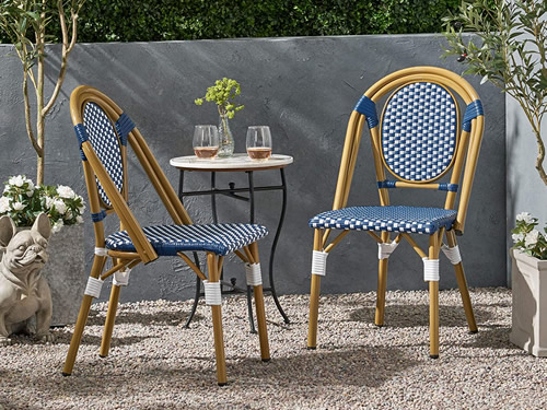 Blue and White French Bistro Chairs – my design42